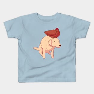 Labrador and chicken friends Kids T-Shirt